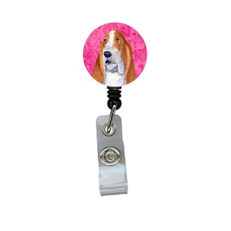 Teacher&Aposs Aid Basset Hound Retractable Badge Reel Or Id Holder With Clip TE2920148
